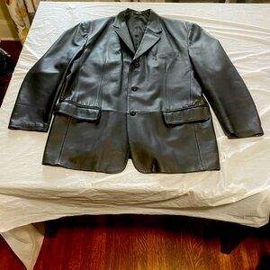 J.Ferrar leather blazer jacket.